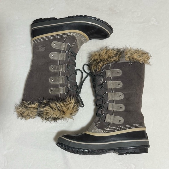 Sorel Joan of Arctic Snow Winter Boot Waterproof Shale Gray Womens US 9 - Picture 5 of 10